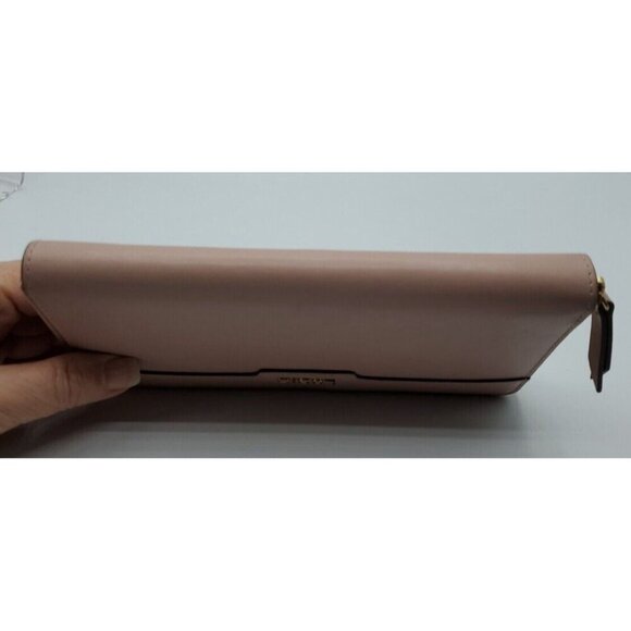 LODIS Mauve Dusty Rose  Zip Around Leather Wallet Organizer Card & ID Slots - Picture 7 of 11